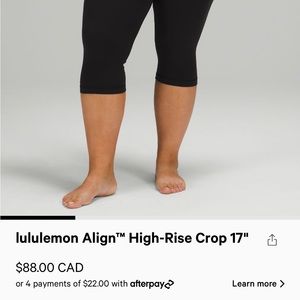 Lululemon cropped leggings